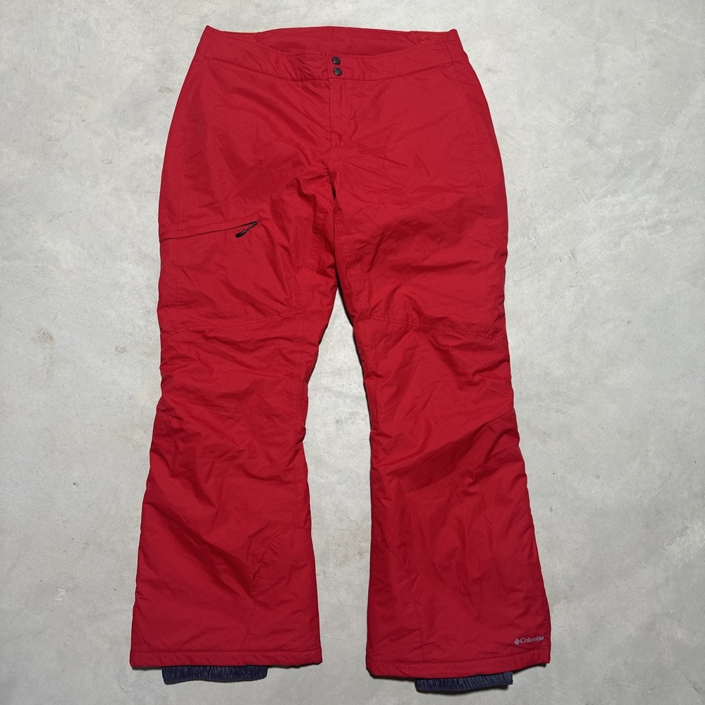Columbia Men's Bugaboo Insulated Ski/Snow Pants Size XL Bright Red Winter Snow
